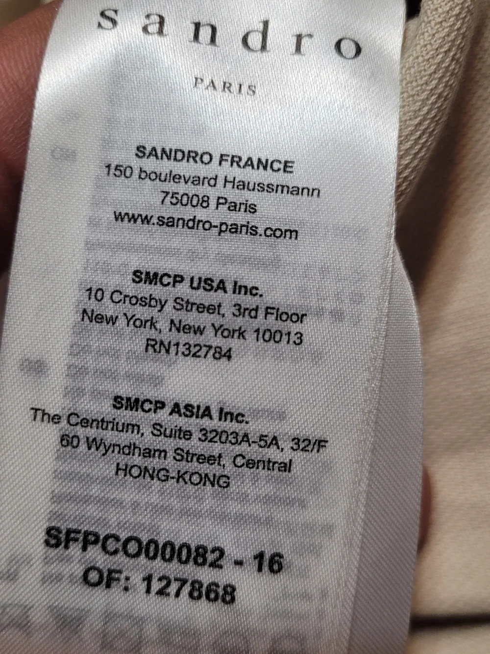 Sandro Cream Collared Utility Jumpsuit Uno Cotton Linen-Blend Twill Pockets M - Picture 11 of 15